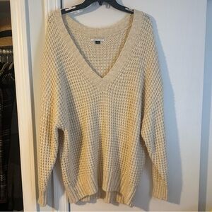 Women's American Eagle Outfitters Oversized V neck Sweater